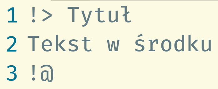 Widok niesformatowanego tekstu